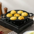 thumbnail image 2 of Shoreew 7 Hole Cooking Cake Pan Smooth Omelette Pan Non-Stick Frying Pan for Octopus Balls Breakfast Omelette Maker, 2 of 7