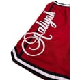 thumbnail image 3 of Aaliyah Men's Headgear Classics Premium Embroidered Mesh Basketball Shorts (Medium, Red), 3 of 4