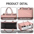thumbnail image 4 of Large Capacity Tote Bag,Pink Butterfly Pattern Handbag Fashion Luxury Tote Bag,15.7"x13"x 5.1" Inches,Laptop Compatible, 4 of 6