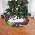 thumbnail image 2 of FMSHPON Cute Cartoon Unicorn Xmas Christmas Tree Skirt Stand Mat for Holiday Party Decoration Indoor Outdoor 48 inches, 2 of 3