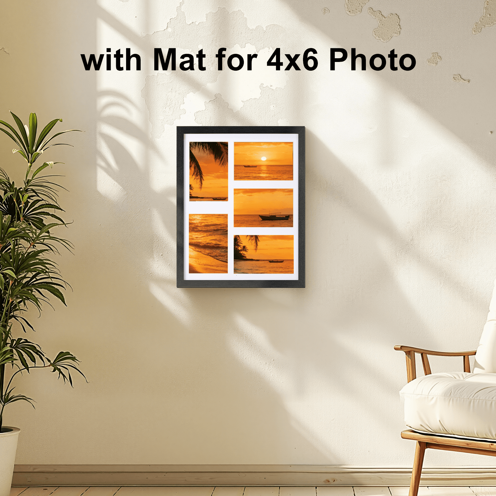 4x6 Black Collage Picture Frames Set of 4