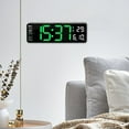 Clock Radio Alarm Clock Large LED Digital Wall Clock Temperature Date