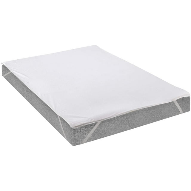 Waterproof Mattress Protector Double, Breathable Cooling Mattress Pad Full Size, Ultra Soft Bamboo Vinyl-Free Terry Cloth Mattress Topper,