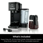Ninja DualBrew Hot & Iced 12-Cup Drip Coffee Maker, K-Cup Compatible, Rapid Cold Brew, CFP150, Black
