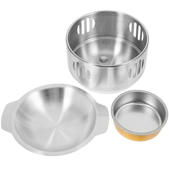 HONMEET 1 Set Outdoor Kitchenware Cooking Pot With Stove Rack For Cooks And Home Users