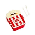 thumbnail image 1 of , caja de bento, lindo fugas prácticas prácticas fáciles de limpiar de almacenamiento de alimentos contenedor de comidas para viajes de picnic Palomitas, 1 of 8