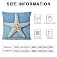 thumbnail image 5 of COMIO Ocean Beach Pillow Covers Nautical Summer Sea Theme Cushion Covers Starfish Lighthouse Sailboat Anchor Sea Shell Coastal Throw Pillow Cases for Home Bed Decoration, 5 of 5