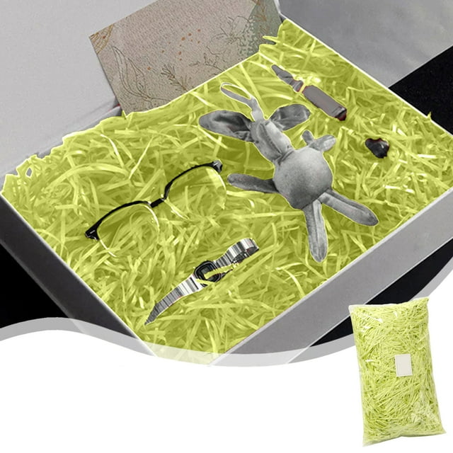 Relleno de papel triturado para cajas de regalo | Papel Multicolor Rafia | Material de embalaje decorativo de 100 g | Relleno de caja de regalo de dulces para bodas | Triturar cesta de regalos de