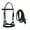 Black Tan, variant on Horse Western Leather Pink Padded Bitless Sidepull Bridle Reins 77RS33PK-F