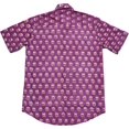 thumbnail image 2 of Shirts for Men with Short Sleeve Casual Shirts for Men - Light Weight Cotton Hawaiian Shirt for Men - Summer Vacation Mens Hawaiian Shirts Short Sleeve (L, Purple), 2 of 6