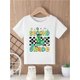 thumbnail image 1 of aYJK7 SeCoND GRaDe Playful Dinosaur Printing Cotton Boys T-Shirt Casual Fashionable Round Neck Kids Short Sleeved Tshirt Back To School Season, 1 of 5