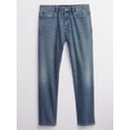 thumbnail image 3 of Jeans rectos de corte cónico para hombre GAP, lavado medio, 29W x 32L US, 3 of 7