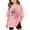 1-Pink320, variant on Kiijoy Girls USA 250th Short Sleeve T-Shirt 4th Of July Loose Crew Neck T Shirt, Sizes 3-14