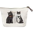 thumbnail image 1 of Mary Lake Thompson Three Love Cats Canvas Pouch, 1 of 1