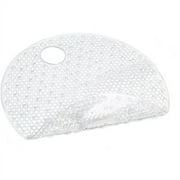 Con-Tact Brand Round PVC Shower Mat, Clear Bubble