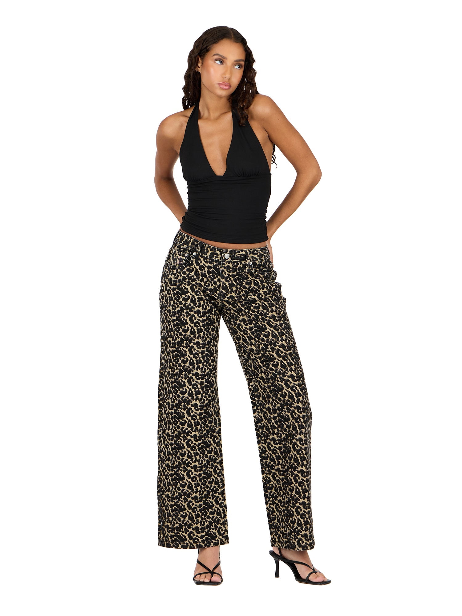Forever 21 Women's Low Rise Baggy Stretch Denim Jeans, Sizes 0-14