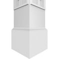 thumbnail image 5 of Ekena Millwork 10"W x 10'H Craftsman Classic Square Non-Tapered Calico Fretwork Column w/ Mission Capital & Mission Base, 5 of 8