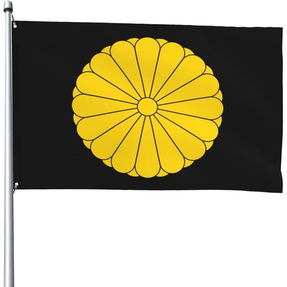 Heavy Duty Imperial Seal of Japan Flag 4x6 Ft Durable Outdoor Banner Home Party Welcome Flag Patio Decor Flag