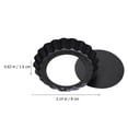 thumbnail image 2 of MOKKHNB 5Pcs Nonstick Egg Tart Pans for Baking Black with Fluted Edges, 2 of 7
