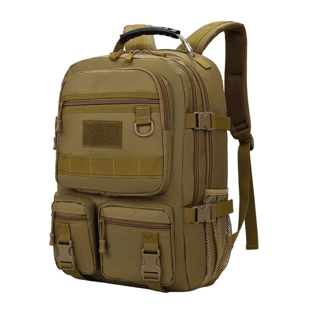 Mochila para caminar, mochila al aire libre para hombres mochila de viaje de gran capacidad de gran capacidad mochila para acampar para supervivencia Caqui