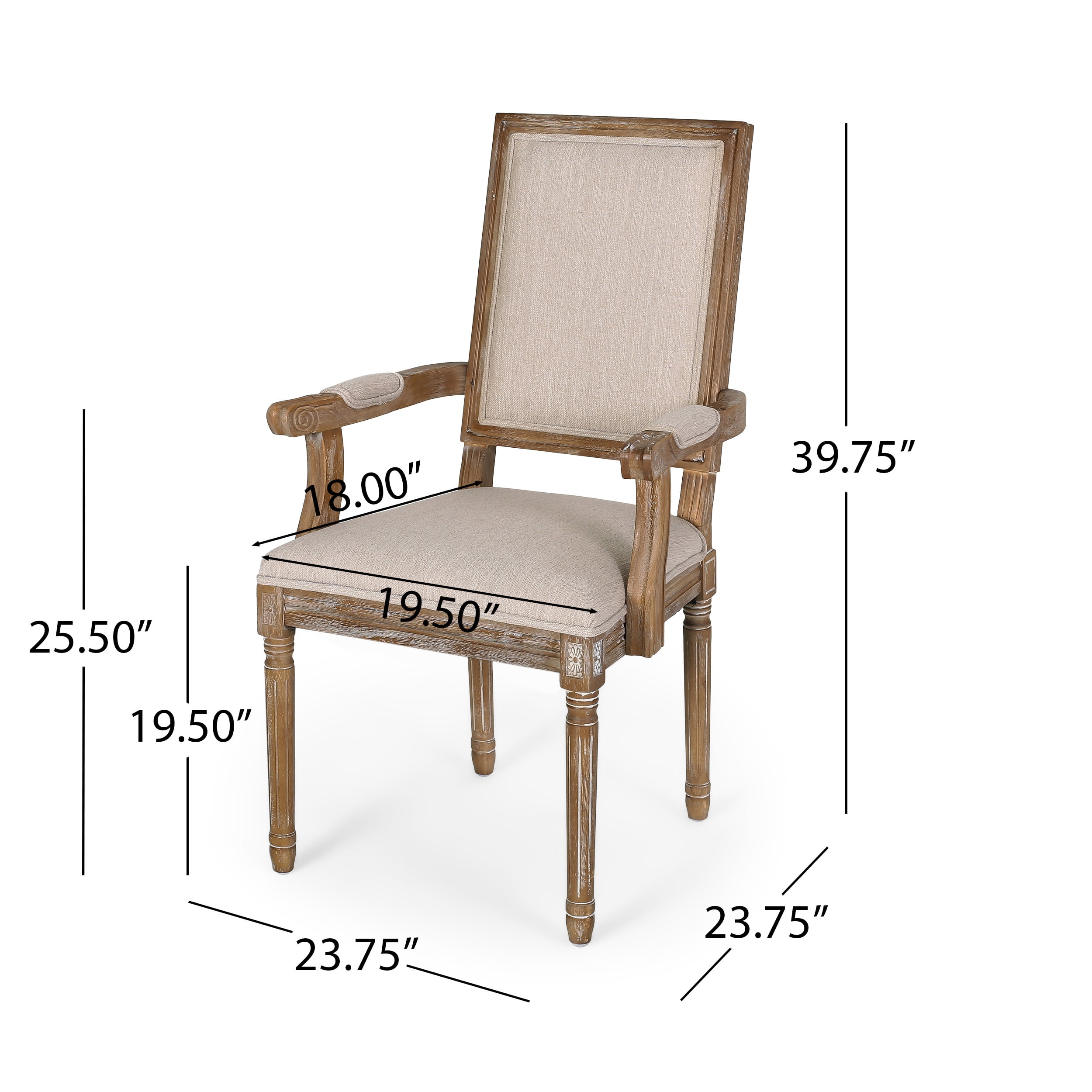 Noble House Bryan Fabric Upholstered Wood 5 Piece Circular Dining Set, Natural and Beige