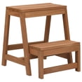 thumbnail image 1 of Taburete VidaXL de madera maciza de abeto compacto y plegable, marrón, 1 of 7
