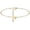 K, variant on Product Category Anklet Boho Female Foot Chain with Heart Hexagon Layered Design and 26 Initial Letters Women Jewelry for Everyday Fashion