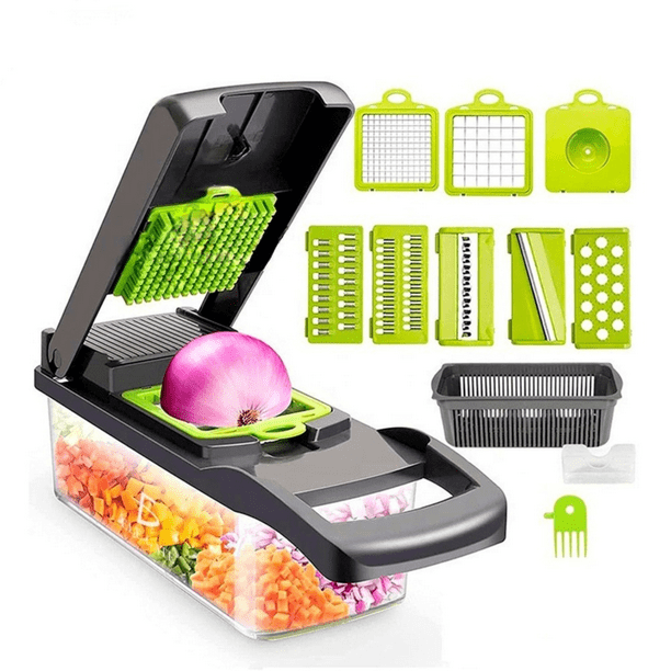 Rallador Cortador Multifuncional 9 en 1 Para Verduras JustClick MX  Multifuncional | Walmart en línea
