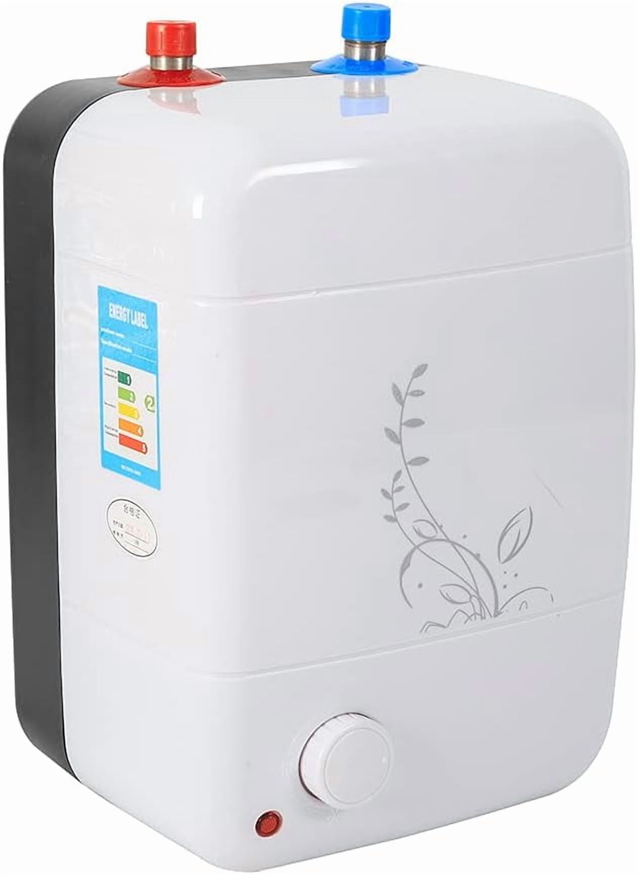Electric Mini-Tank Water Heater 1.5KW 2.1-Gallon 8L, Floor Mounted 110V Small Compact Tank Storage Instant Under Sink Plug in Small Tank Storage
