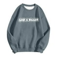 thumbnail image 5 of Arlun Christian Sweatshirts for Women Jesus God Faith Letter Printed Thin Sweatshirts Inspirational Religious Graphic Hoodless Loose Comfy Long Sleeve Crewneck Pullover Tops Dark Gray XL, 5 of 5
