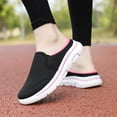 thumbnail image 4 of Dakaela Mules for Women Lightweight Slip on Sneakers Knit Mesh Open Back Walking Running Tennis Flats, 4 of 7