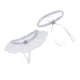 thumbnail image 5 of 2pcs / Set Liga De La Pierna De Del Cordón De Las Mujeres Bowknot Leg Band Para Novias Blanco, 5 of 9