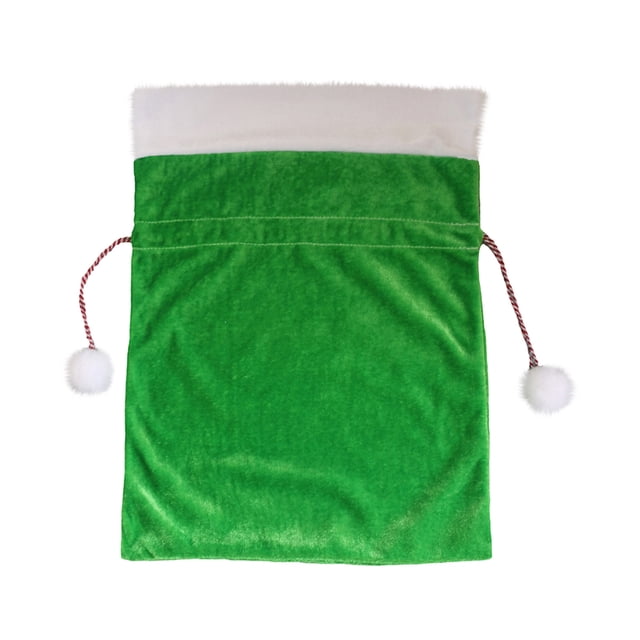 Christmas Gift Bags Christmas Green Velvet Gift Bag Santa Claus Gift Backpack Gift Packaging Bag Drawstring Drawstring Bags for Packaging