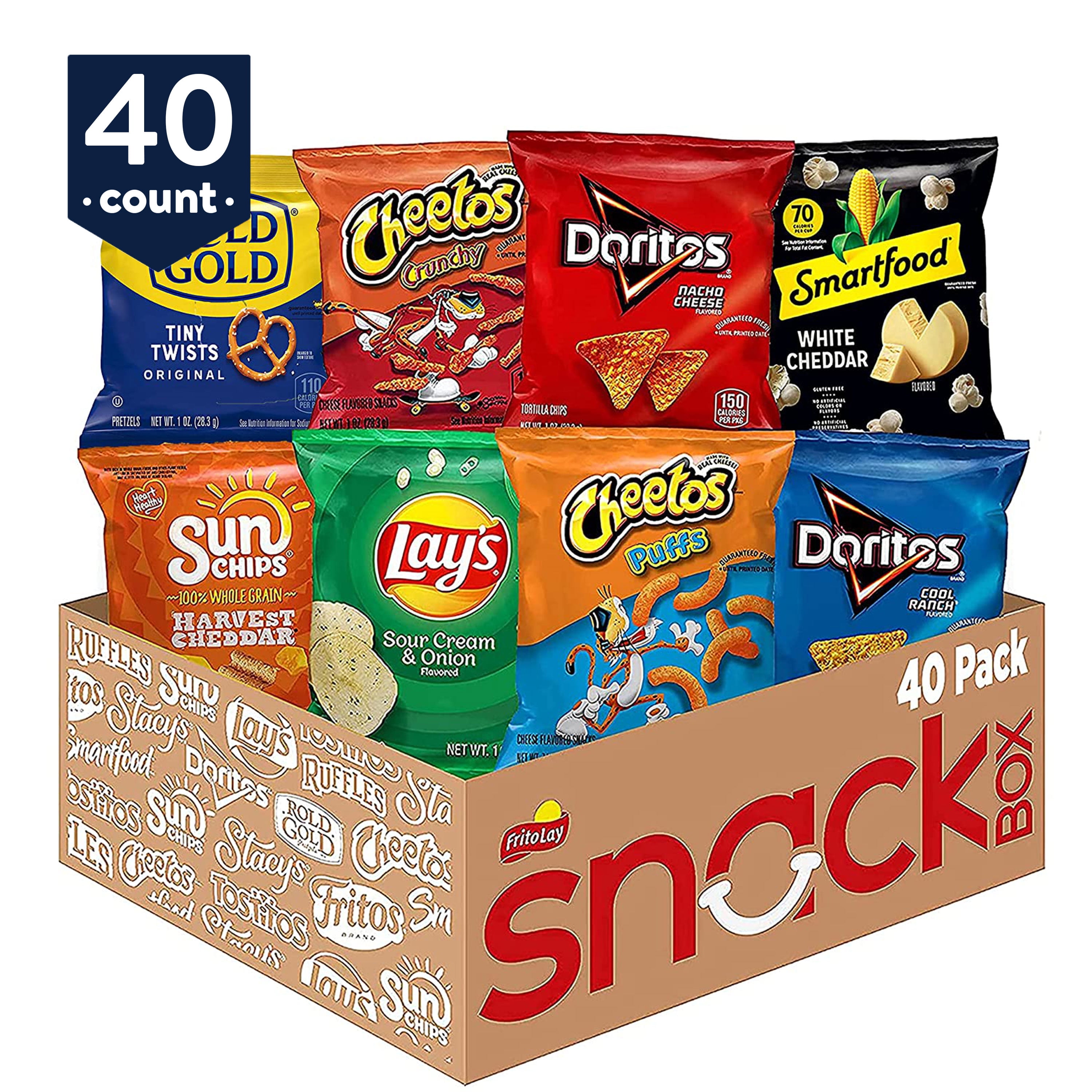 Frito-Lay Fun Times Mix Variety Pack Snack Chips, 40 Count