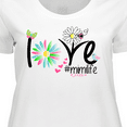 thumbnail image 4 of Inktastic Love Mimi Life with Flowers Women's Plus Size T-Shirt, 4 of 5