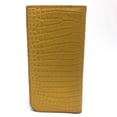 thumbnail image 2 of Pre-Owned JIMMY CHOO Flap Logo Embossed Wallet, Long Bifold Leather, Women's, Yellow (Good), 2 of 15