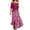 Hot Pink#two piece set for women#3, variant on 3 Piece Sets for Women Skirt Set Off the Shoulder Tops and Striped Flowy Maxi Skirts with Belt Boho Lounge Vacation Outfits Hot Pink L