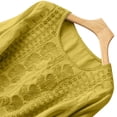 thumbnail image 5 of Endives Women's Embroidered Tops Solid Color Pleated Cotton Linen Shirts Blouse Spring Summer, 5 of 6