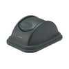 Rubbermaid Commercial Rectangular Free-Swinging Plastic Lids, Black -RCP306700BK