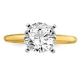 thumbnail image 4 of 14K Two-Tone Gold Ring Band Diamond Lab Grown Round, Size 9, 4 of 7