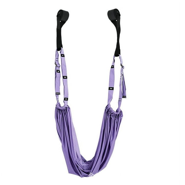 Sangle Extensible Taille avec Ancrage de Porte, Sangle d'Exercice de Yoga Réglable Bande de Remise en Forme Jambe Étirement Sangle Arrière Plier Sangle d'Inversion Fendue pour Ballet, Yoga, Fitness, Danse