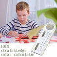 thumbnail image 1 of Fankiway 3-In-1 10Cm Solar Ruler Calculator Multifunctional Large Display Screen Mini Solar Card Ruler Calculator, 1 of 5