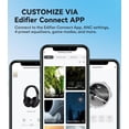 thumbnail image 6 of Restored Edifier W820NB Plus Hybrid Active Noise Cancelling Headphones - LDAC Codec - Hi-Res Audio Wireless & Wired - Fast Charge - 49H Playtime - Over Ear Bluetooth V5.2 Headphones- Black (Refurbished), 6 of 9