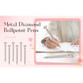 thumbnail image 2 of Qianfeng 6 Pcs Glitter Pens with Rhinestone for Wedding Favors, Black Ink Ballpoint Pen 1.0mm Point, 2 of 11