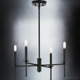thumbnail image 4 of Luxury Contemporary Chandelier, 10.375H x 22.875W, with French Country Style, Midnight Black, UHP4242 by Urban Ambiance, 4 of 5