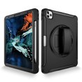 thumbnail image 2 of iPad Pro 12.9 Inch Case 2020 , Case with Pencil Holder, Rotatable Stand Hand Strap, Shockproof Case black, 2 of 7