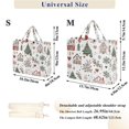thumbnail image 2 of FORMRS Womens Corduroy Tote Bag Crossbody Shoulder Handbag with Pocket, White Nordic Christmas House, 2 of 7