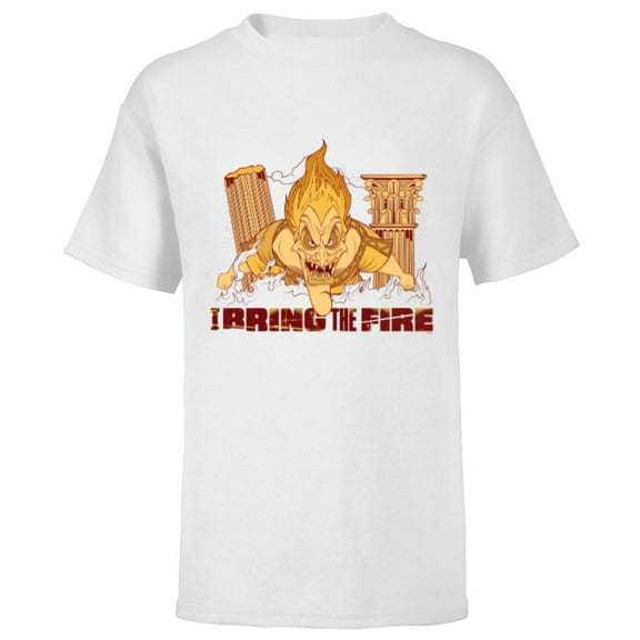 Disney Villains Hades I Bring the Fire - Short Sleeve T-Shirt for Kids - Customized-White