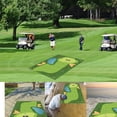 thumbnail image 4 of Tapis de Jeu d'Écrasement de Golf Intérieur Extérieur Jeux de Golf pour Adultes avec Tapis d'Écrasement Balles Adhésives Piquets au Sol Sacs de Rangement pour Cartes de Pointage 1 m, 4 of 4