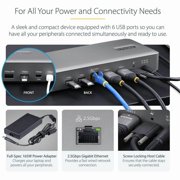 USB4 Docking Station, USB-C 40Gbps, up to Dual 4K 60Hz HDMI, Multi-Monitor Dock, 6-Port USB Hub, 2.5GbE, 100W Power Delivery